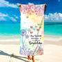 Grandma Grandkids Personalized Beach Towels Ultimate Summer Mom Gift