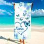 Grandma Grandkids Personalized Beach Towels Ultimate Summer Mom Gift