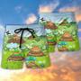 Groundhog Day Cute Happy Day Grass Garden Beach Short