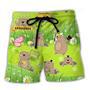 Groundhog Day Vibe Happy Spring With Flowers Beach Short