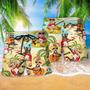 Guitar Music Animals Tropical Summer Beach Short