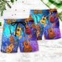 Guitar Ukulele Love Forever Style Beach Short