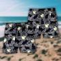 Halloween Black Cat Pattern Beach Short