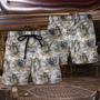 Han Solo Darth Stormtrooper Camo Pattern Beach Short