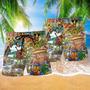 Hippie Animals Happy Together Beach Short