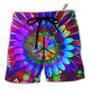 Hippie Love Is In The Air Flowers In My Hair Beach Short