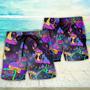 Hippie Mushroom Hippie Life Lover Beach Short