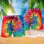 Hippie Mushroom Peace Life Color Rainbow Beach Short