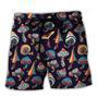 Hippie Mushroom Peace Love Life Style Beach Short