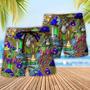 Hippie Mushroom Peace The Colorful Of Life Beach Short