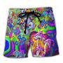 Hippie Mushroom Stay Trippy Little Hippie Colorful Beach Short