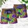 Hippie Mushroom Stunning Magic Style Beach Short