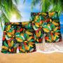 Hippie Peace Flowers Style Beach Short