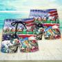 Horse USA Flag Horse Racing Amazing Seat Lover Art Style Beach Short