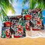 Hot Rod Merry Christmas Red Style Beach Short