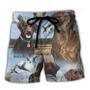 Hunting Chocolate Labrador Retriever Hunting Blue Sky Beach Short