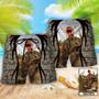 Hunting Lover Cool Pattern Custom Photo Beach Short