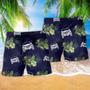 Jeep Tropical Floral Blue Beach Short