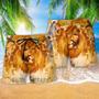 Jesus Lion Faith Over Fear Psalms Cloudy Beach Short