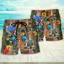 Kangaroo Boxing Funny Tropical Vibe Funny Art Beach Short