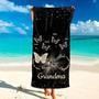 Leopard Grandma Heart Butterflies Colors Personalized Beach Towels