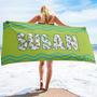 Lime Themed Personalized Beach Towels Perfect Women Kids Men All Ages