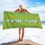 Lime Themed Personalized Beach Towels Perfect Women Kids Men All Ages