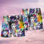 Lion Colorful Painting Cool Beach Short