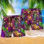 Mardi Gras Dogs Prom King And Queen Beach Short