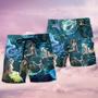 Mermaid In The Dark Deep Sea Beach Short