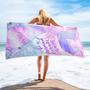 Mermaid Tail Design Girls Personalized Summer Beach Towels