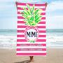 Mimi Pineapple Grandkids Personalized Summer Beach Towels Design