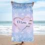 Mimi Sweet Heart Kids Personalized Beach Towels Perfect Summer Gift