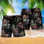 Monster Truck Tropical Leaf Summer Beach Short