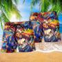 Moose Beautiful Painting Color Style Beach Short