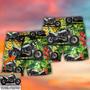 Motorcycle Cool Style Tropical Flower Custom Photo Beach Short