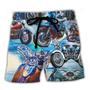 Motorcycle Let's Take A Ride To The Beach Blue Style Beach Short