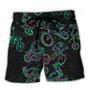 Motorcycle Lover Neon Light Beach Short