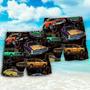 Muscle Car Racing Speed Road Beach Short