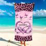 Nana Mom Heart Infinite Love Personalized Beach Towels Summer Gift