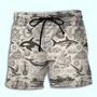 Ocean Of Liberty Vintage Beach Short