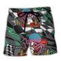 Octopus Racing Formula One Car Racing Australian Vibe Art Beach Short