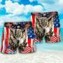 Owl America Independence Day Beach Short