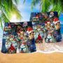 Owl Love Christmas Happy So Cute So Cool Beach Short