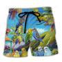 Parrot Budgie Parrot Beautiful Landscape Beach Short