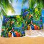 Parrot Couple Love Happiness Beach Short