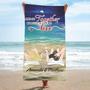 Personalized Couple Beach Towels Building Life Together Summer Vibes