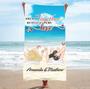 Personalized Couple Beach Towels Building Life Together Summer Vibes