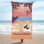 Personalized Couple Beach Towels Building Life Together Summer Vibes