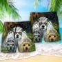 Poodle Dog Tropical Style Beach Short